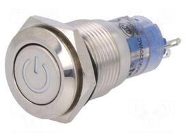 Switch: vandal resistant | Pos: 2 | SPDT | 0.5A/220VAC | 1A/24VDC | IP40