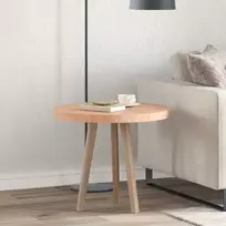 Stalo viršus Ø 60 x 4 cm Apvali Kietas ąžuolo medis