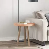 Stalo viršus Ø 50 x 4 cm Apvali Kietas ąžuolo medis
