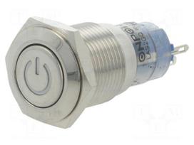 Switch: vandal resistant | Pos: 2 | SPDT | 0.5A/220VAC | 1A/24VDC | IP40
