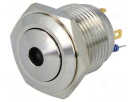 Switch: vandal resistant | Pos: 2 | SPST-NO | 2A/36VDC | IP65 | OFF-(ON)