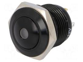 Switch: vandal resistant | Pos: 2 | SPST-NO | 2A/36VDC | IP65 | OFF-(ON)