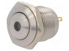 Switch: vandal resistant | Pos: 2 | SPST-NO | 2A/36VDC | IP65 | OFF-(ON)
