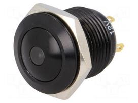 Switch: vandal resistant | Pos: 2 | SPST-NO | 2A/36VDC | IP65 | OFF-(ON)