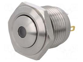 Switch: vandal resistant | Pos: 2 | SPST-NO | 2A/36VDC | IP65 | OFF-(ON)