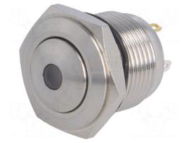 Switch: vandal resistant | Pos: 2 | SPST-NO | 2A/36VDC | IP65 | OFF-(ON)