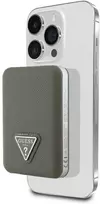 „Guess“ grūdėto trikampio formos išorinė baterija su „MagSafe“ 5000mAh 15W USB-C – ruda