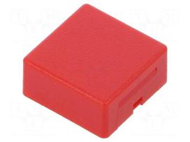 Button | Application: AML series | square | 15x15mm | Colour: red