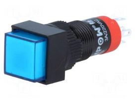 Switch: push-button | Pos: 2 | SPDT | 0.5A/250VAC | 1A/24VDC | ON-(ON)
