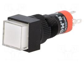 Switch: push-button | Pos: 2 | SPDT | 0.5A/250VAC | 1A/24VDC | ON-(ON)