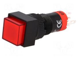 Switch: push-button | Pos: 2 | SPDT | 0.5A/250VAC | 1A/24VDC | ON-(ON)