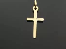Geltono aukso pakabukas Kryžiukas