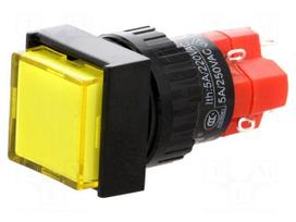 Switch: push-button | Pos: 2 | SPDT | 3A/250VAC | 2A/24VDC | ON-(ON)