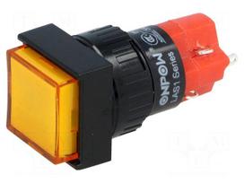 Switch: push-button | Pos: 2 | SPDT | 3A/250VAC | 2A/24VDC | ON-ON | IP40