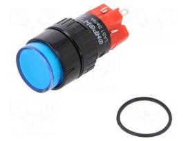 Switch: push-button | Pos: 2 | SPDT | 3A/220VAC | 2A/24VDC | ON-(ON)