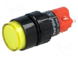 Switch: push-button | Pos: 2 | SPDT | 3A/220VAC | 2A/24VDC | ON-ON | IP40