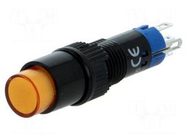 Switch: push-button | Pos: 2 | SPDT | 0.5A/250VAC | 1A/24VDC | ON-(ON)