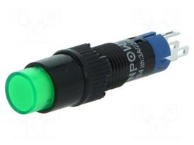 Switch: push-button | Pos: 2 | SPDT | 0.5A/250VAC | 1A/24VDC | ON-ON