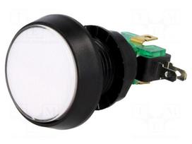 Switch: push-button | Pos: 2 | SPDT | 10A/250VAC | ON-(ON) | white