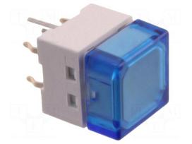 Switch: keypad | Pos: 2 | SPST-NO | 0.05A/24VDC | blue | LED | blue | THT