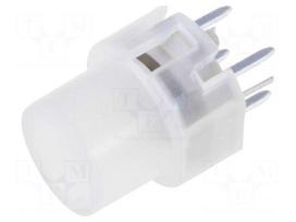 Switch: keypad | Pos: 2 | SPST-NO | 0.01A/35VDC | colourless | LED | THT