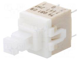 Switch: keypad | Pos: 2 | DPST | 0.1A/32VDC | white | none | THT | 1.2N