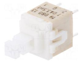 Switch: keypad | Pos: 2 | DPST | 0.1A/32VDC | white | none | THT | 3.5N