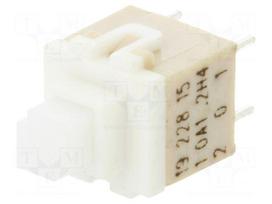 Switch: keypad | Pos: 2 | DPST | 0.1A/32VDC | white | none | THT | 1.2N