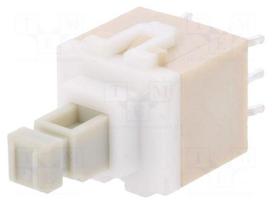 Switch: keypad | Pos: 2 | DPDT | 0.1A/32VDC | white | none | THT | 1.7N