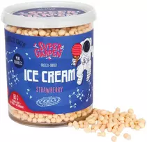 Supergarden SUPER GARDEN šaltyje džiovinti braškių skonio mini ledų rutuliukai, 60g