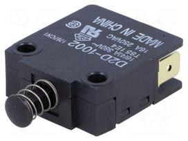 Switch: door | Pos: 2 | SPST-NC | 16A/250VAC | black | Man.series: D2D