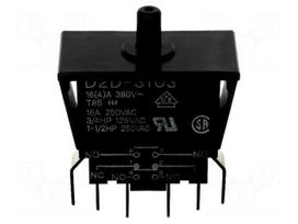 Switch: door | Pos: 2 | DPST-NO + SPST-NC | 16A/250VAC | black