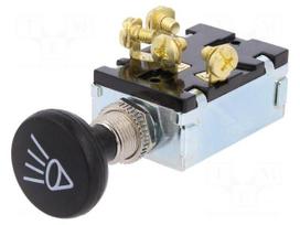 Switch: push-pull | Pos: 3 | 30A/12VDC | black | Illumin: none | on panel