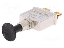 Switch: push-pull | Pos: 2 | 75A/12VDC | red | Illumin: none | on panel