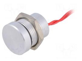 Switch: piezoelectric | Pos: 2 | SPST-NO | 0.2A/24VDC | IP68 | OFF-(ON)