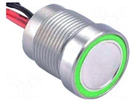 Switch: piezoelectric | Pos: 2 | SPST-NO | 0.2A/24VAC | 0.2A/24VDC