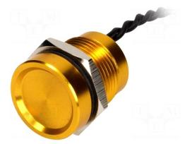 Switch: piezoelectric | Pos: 2 | SPST-NO | 0.2A/24VAC | 0.2A/24VDC