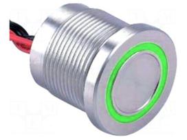 Switch: piezoelectric | Pos: 2 | SPST-NO | 0.2A/24VAC | 0.2A/24VDC