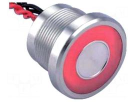 Switch: piezoelectric | Pos: 2 | SPST-NO | 0.2A/24VAC | 0.2A/24VDC