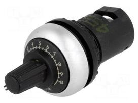 Potentiometer | 22mm | RMQ-Titan | -25÷70°C | Ø22.5mm | IP66 | 1kΩ
