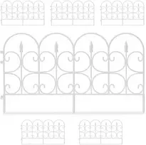 Relaxdays Sodo tvora, 39x66x0,7 cm, juoda/balta, plastikas