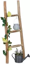 Relaxdays Dekoratyvinė kopėtėlė, medinė, 90x35x4,5 cm, natūrali