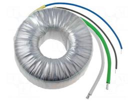 Transformer: toroidal | 500VA | 230VAC | 12V | 41.667A | 3.9kg | Ø: 140mm