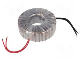 Transformer: toroidal | 300VA | 230VAC | 24V | 12.5A | 2.9kg | Ø: 118mm