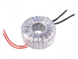 Transformer: toroidal | 600VA | 230VAC | 12V | 50A | 5kg | Leads: cables
