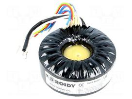 Transformer: toroidal audio | 80VA | 115/115VAC | 275V | 3.2÷3.2V
