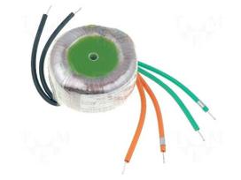 Transformer: toroidal | 10VA | 230VAC | 24V | 24V | 0.2A | 0.2A | 0.2kg