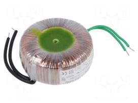 Transformer: toroidal | 120VA | 230VAC | 24V | 5A | 1.2kg | Leads: cables