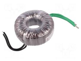Transformer: toroidal | 300VA | 230VAC | 12V | 25A | 2.7kg | Leads: cables