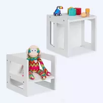 Relaxdays Apverčiama vaikiška taburetė, 2 vnt. rinkinys
